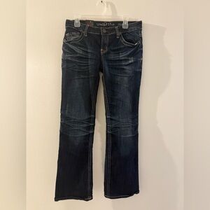 Wishful Park Dark Blue Straight Leg Jeans